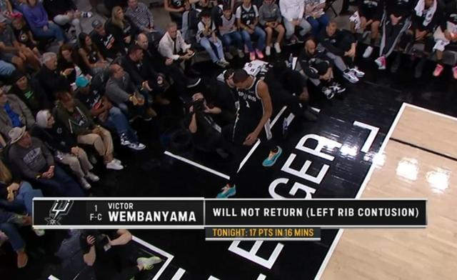 文班亚马肋部挫伤但还需再打一场 是什么让球星们受伤了还不敢歇？